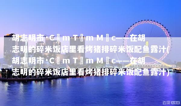 胡志明市·Cơm Tấm Mộc——在胡志明的碎米饭店里看烤猪排碎米饭配鱼露汁(胡志明市·Cơm Tấm Mộc——在胡志明的碎米饭店里看烤猪排碎米饭配鱼露汁)