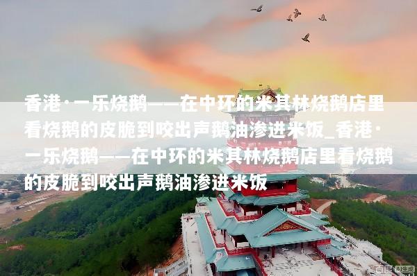 香港·一乐烧鹅——在中环的米其林烧鹅店里看烧鹅的皮脆到咬出声鹅油渗进米饭_香港·一乐烧鹅——在中环的米其林烧鹅店里看烧鹅的皮脆到咬出声鹅油渗进米饭
