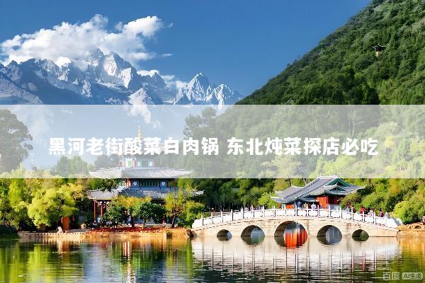 黑河老街酸菜白肉锅 东北炖菜探店必吃